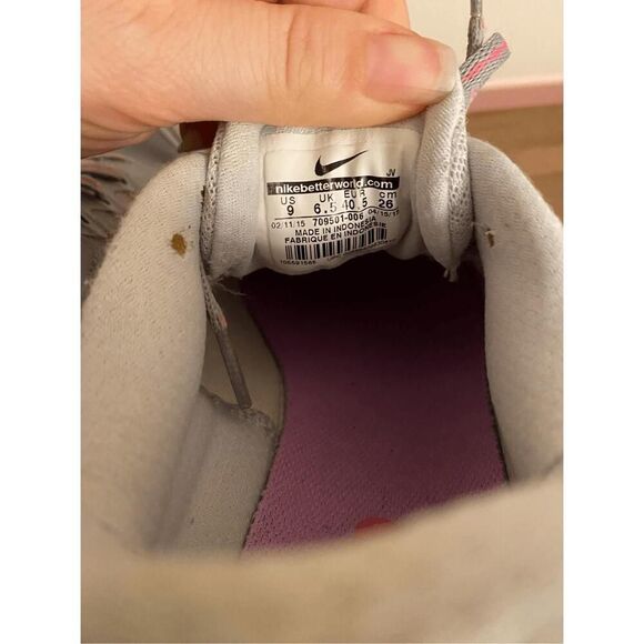 Nike size 9 womens dual fusion running shoes sneakers grey pink athletic - Picture 6 of 7
